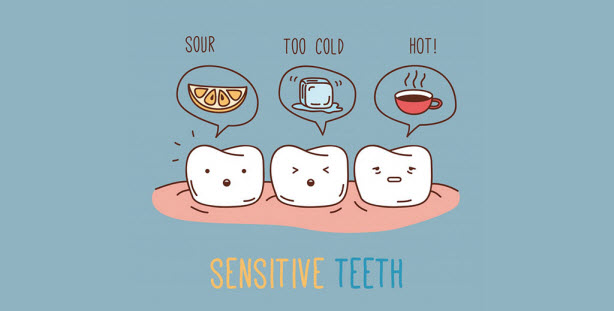 the space in between teeth feel sensitive